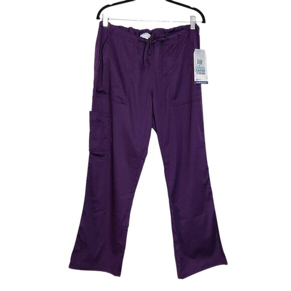 Life Threads Antimicrobial Purple Cargo Scrubs NWT Size Medium Petite - Picture 1 of 11